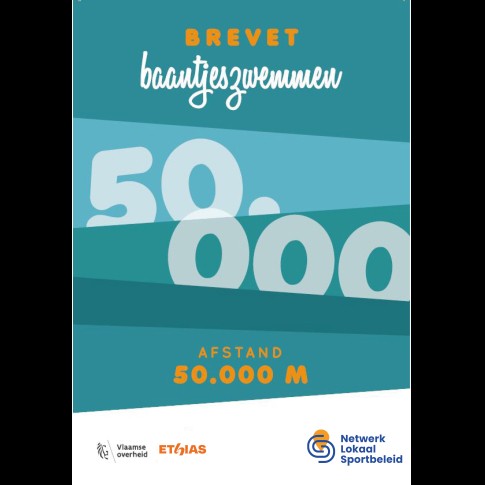 Baantjeszwemmen - 50.000m - Kaarten (10st.)