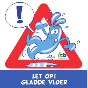 Bordje "Let op! Gladde vloer"