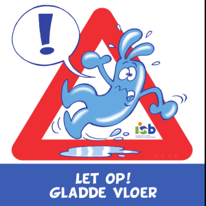 Bordje "Let op! Gladde vloer"