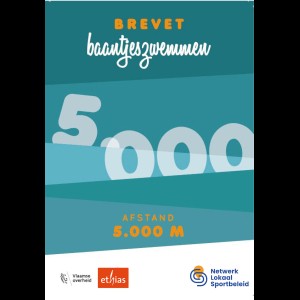 Baantjeszwemmen - 5.000m - Kaarten (10st.)