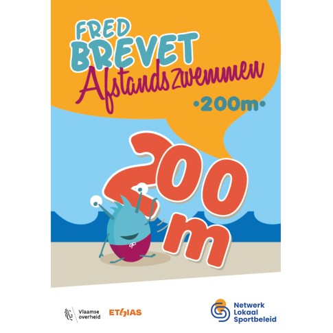 Afstandszwemmen - 200m - Kaarten (50st.)