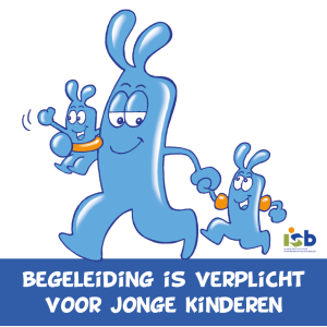 Bordje "Begeleiding is verplicht voor jonge kinderen"