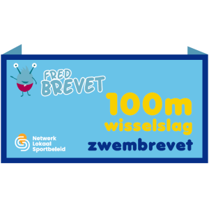 Afstandszwemmen - 100m wisselslag - Badges (10st.)
