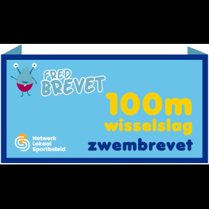 Afstandszwemmen - 100m wisselslag - Badges (10st.)