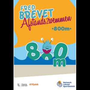 Afstandszwemmen - 800m - Kaarten (50st.)