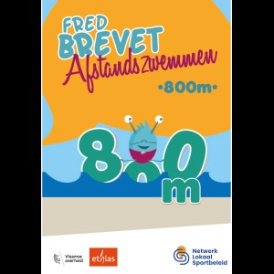 Afstandszwemmen - 800m - Kaarten (50st.)
