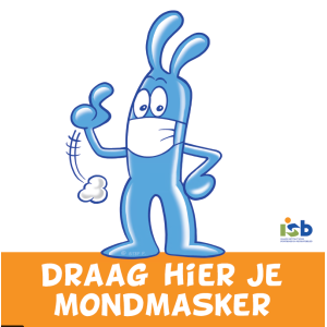 Bordje "Draag hier je mondmasker"