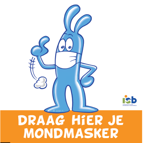 Staander "Draag hier je mondmasker"