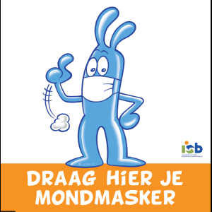 Bordje "Draag hier je mondmasker"