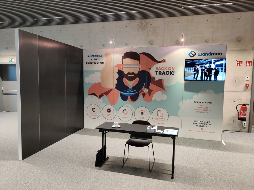 De achterwand is gepersonaliseerd.