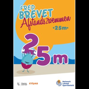 Afstandszwemmen - 25m - Kaarten (50st.)