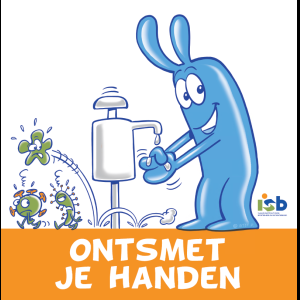 Bordje "Ontsmet je handen"