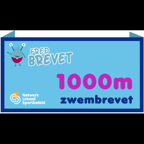 Afstandszwemmen - 1.000m - Badges (10st.)