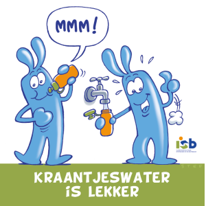 Bordje "Kraantjeswater is lekker"