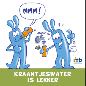 Bordje "Kraantjeswater is lekker"