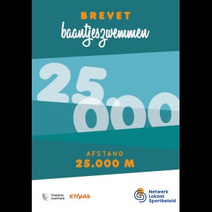 Baantjeszwemmen - 25.000m - Kaarten (10st.)