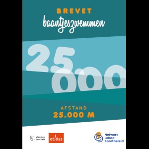 Baantjeszwemmen - 25.000m - Kaarten (10st.)