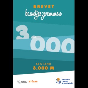 Baantjeszwemmen - 3.000m - Kaarten (10st.)